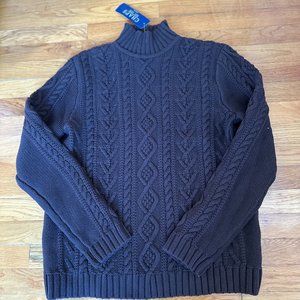 CHAPS ASPEN TERRAIN BROWN TURTLENECK SWEATER SIZE WOMEN'S XL